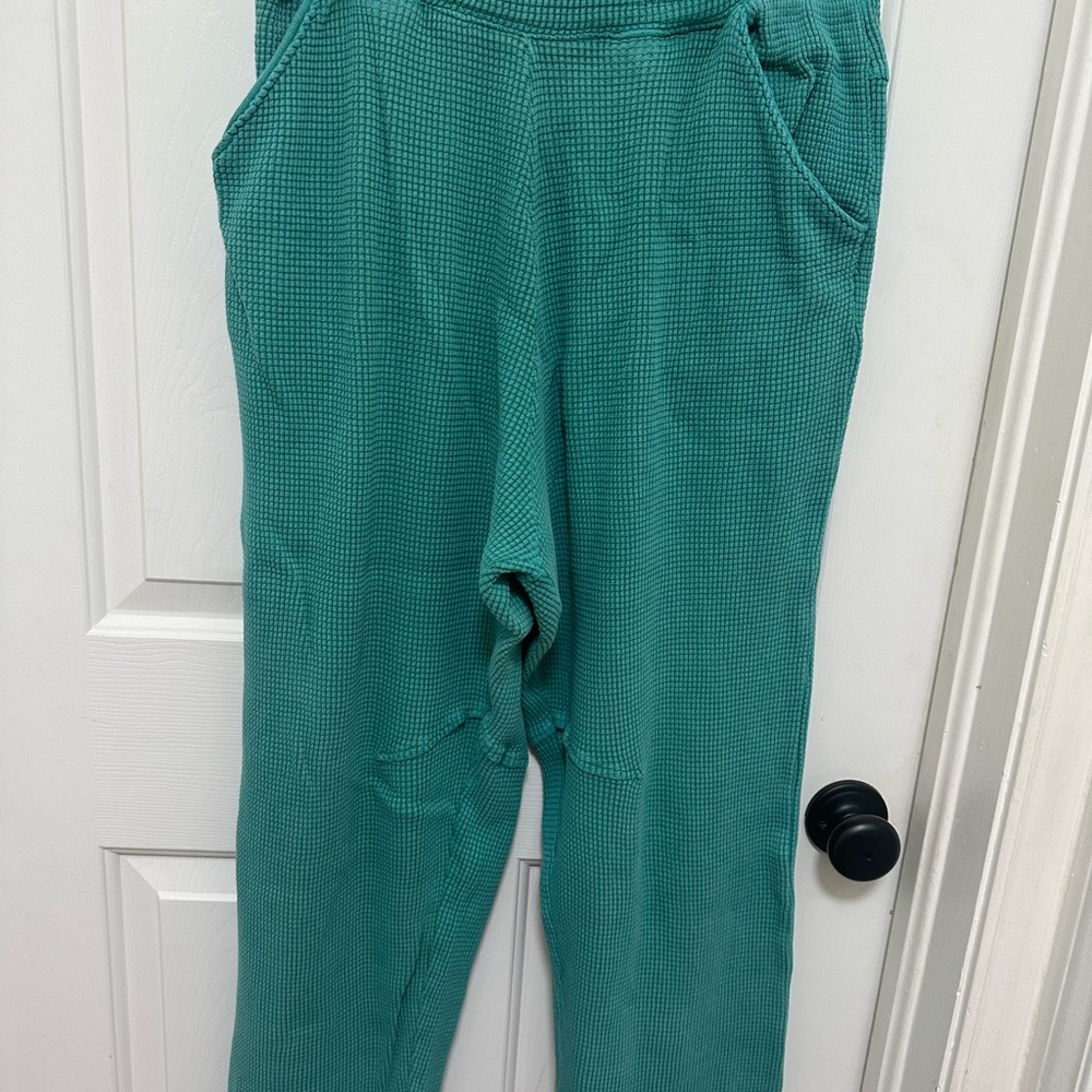 0169 Urban‎ Outfitters Out from Under Teal Waffle-Knit pants women’s size large